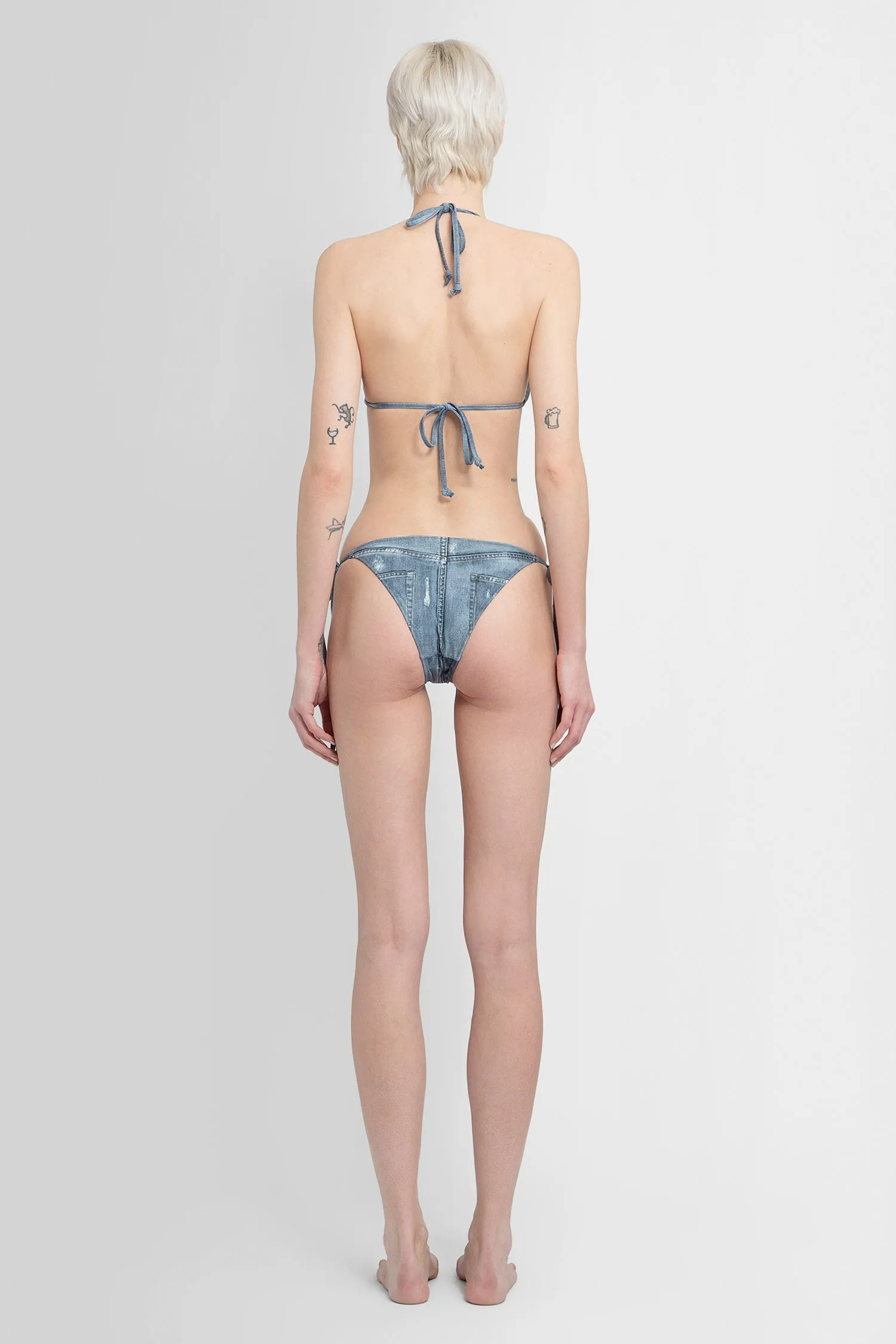 acne studios printed bikini