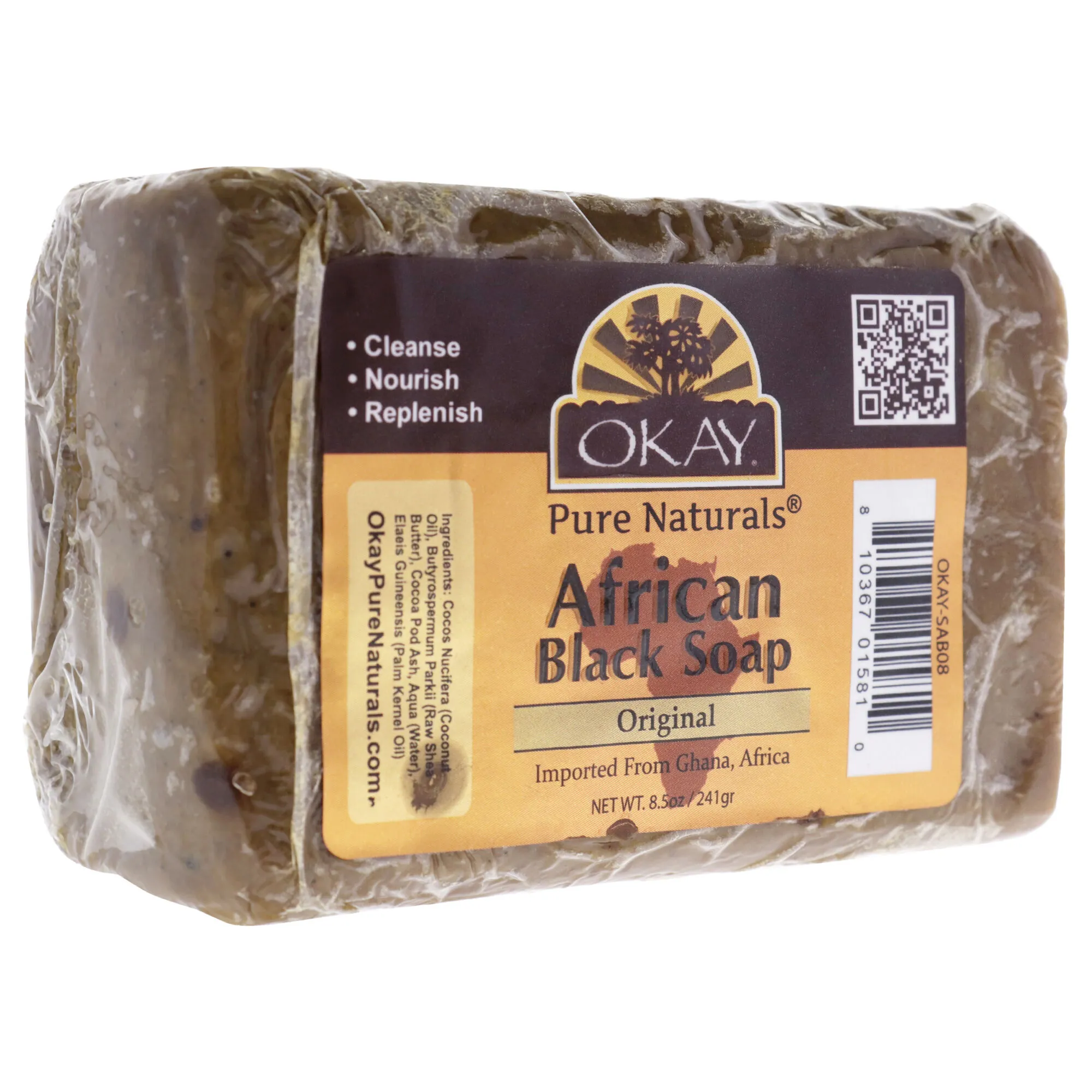 African Black Original Soap by Okay for Unisex - 8.5 oz Soap