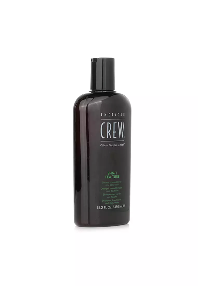 American Crew AMERICAN CREW - Men 3-IN-1 Tea Tree Shampoo, Conditioner and Body Wash 450ml/15.2oz