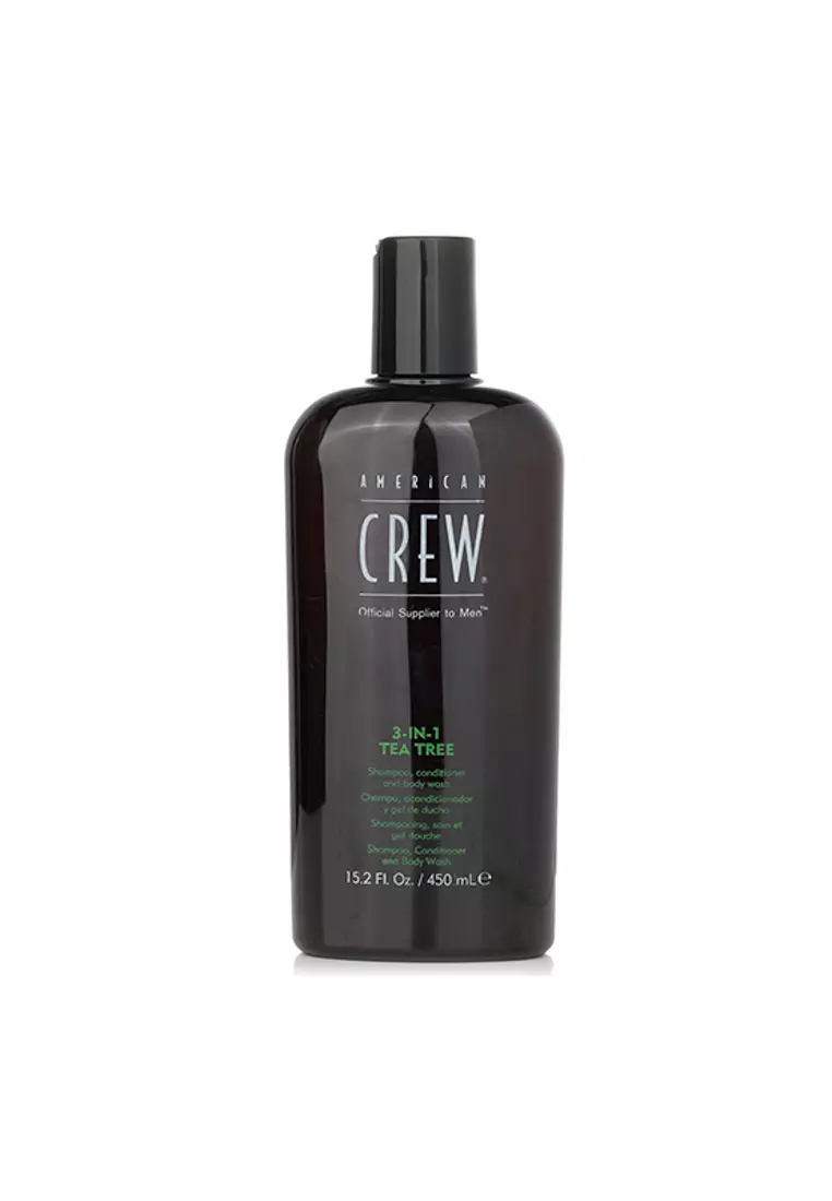 American Crew AMERICAN CREW - Men 3-IN-1 Tea Tree Shampoo, Conditioner and Body Wash 450ml/15.2oz