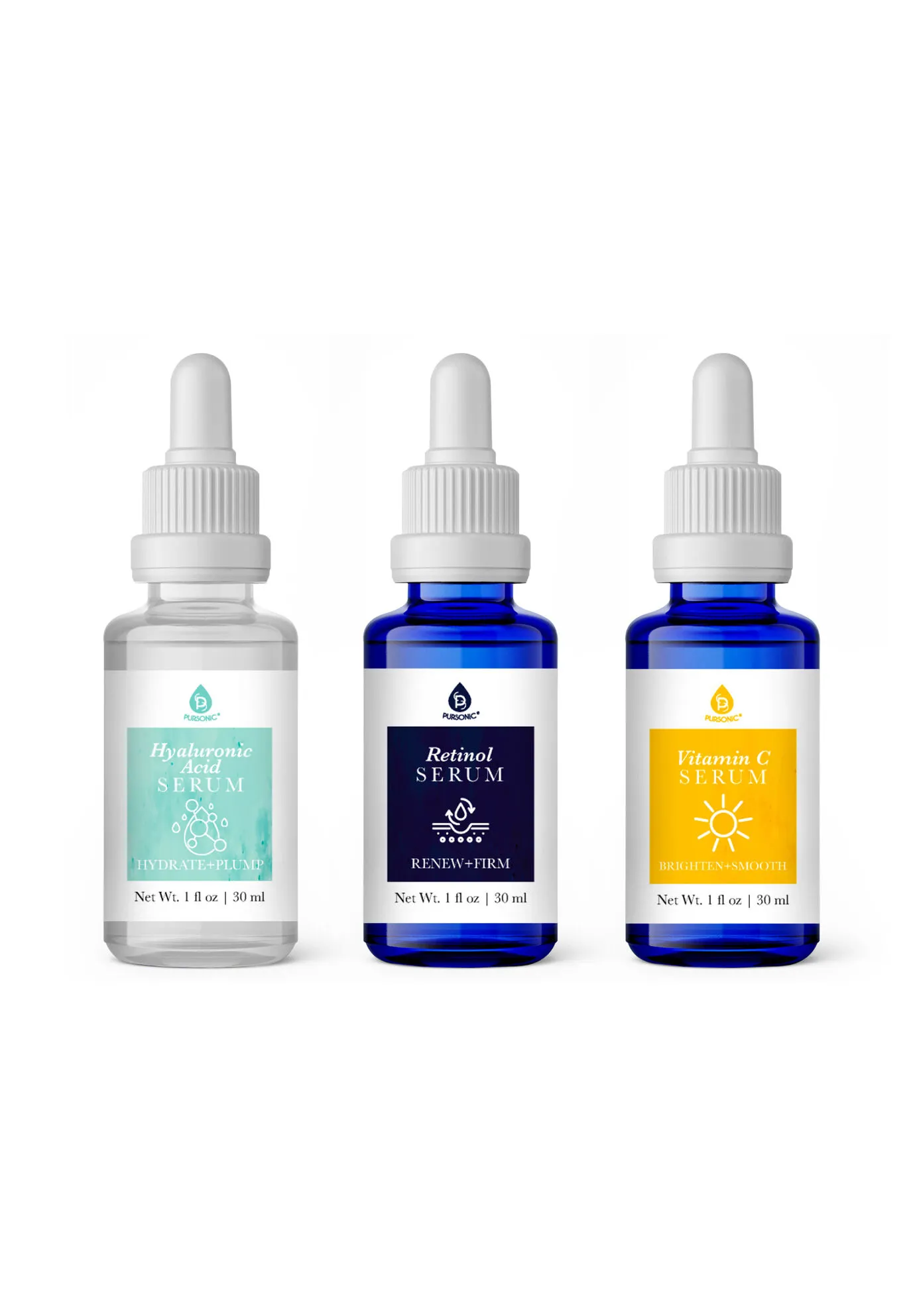 Anti Aging Serum Set For Face 3 Pk