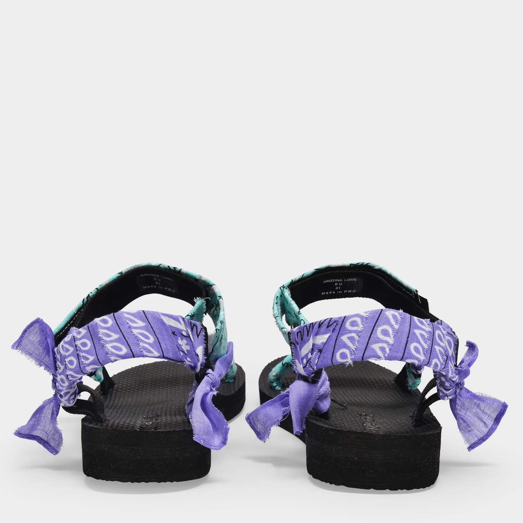 Arizona Love  Trekky Sandals in Purple Cotton