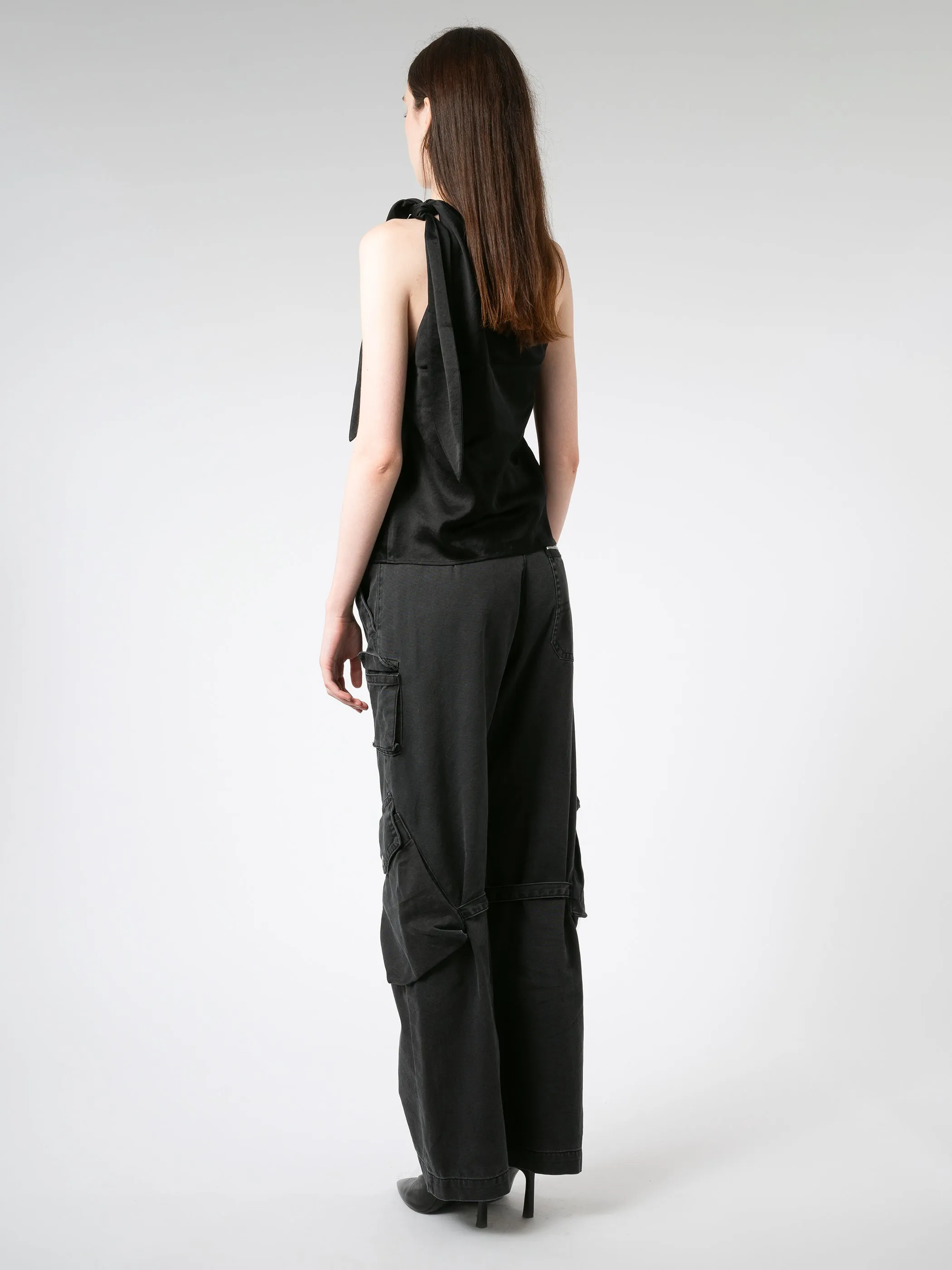 Asymmetric Tie Neck Tank