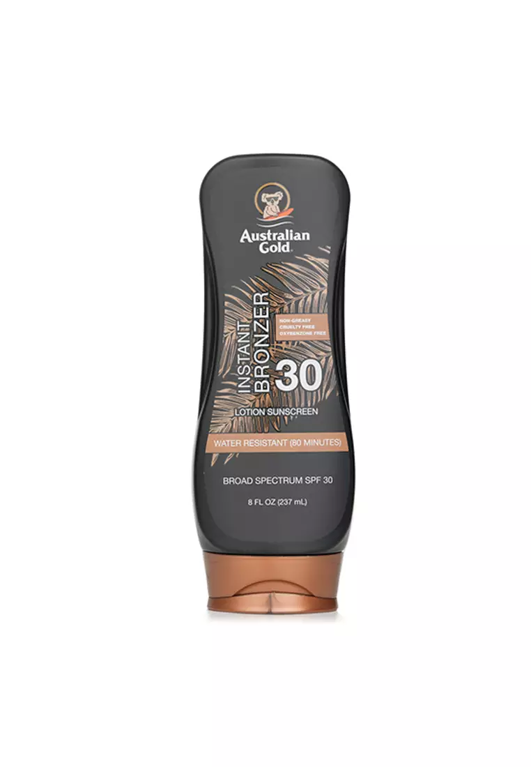 Australian Gold AUSTRALIAN GOLD - Lotion Sunscreen Broad Spectrum SPF 30 with Instant Bronzer  237ml/8oz.