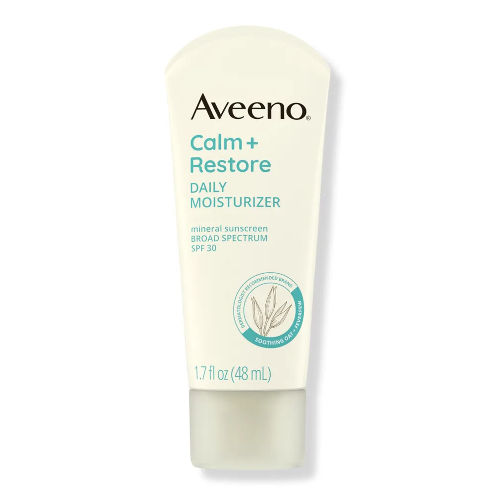 Aveeno Calm + Restore Daily Moisturizer Mineral Sunscreen with Broad Spectrum SPF 30