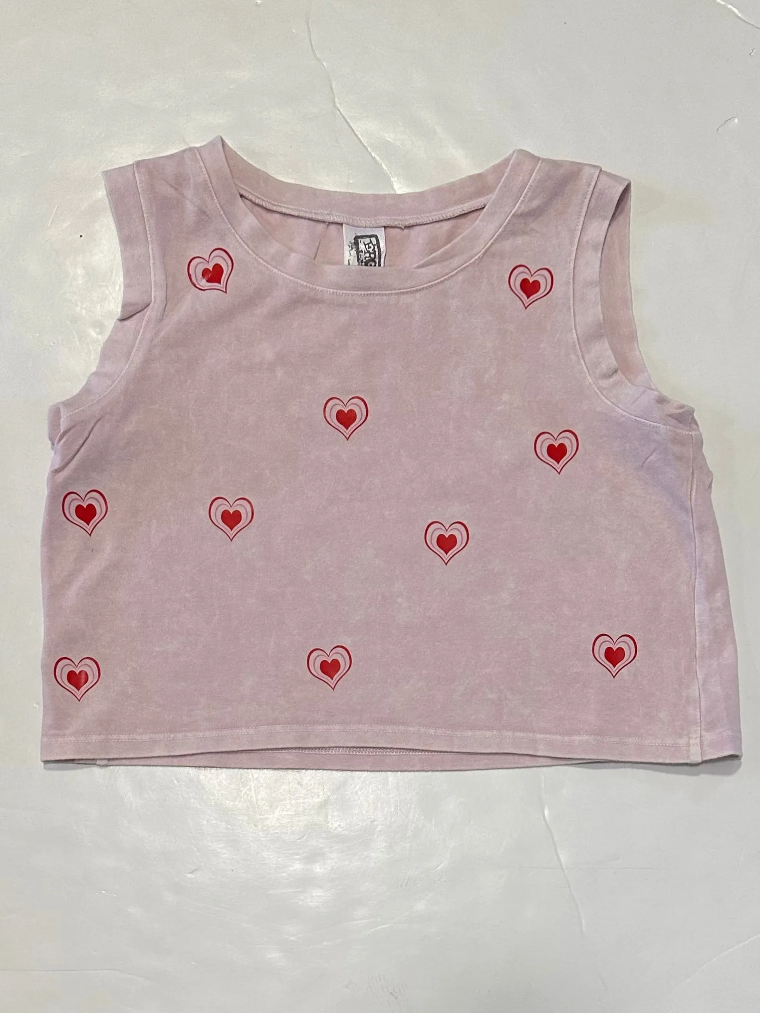 Baby Pink Heart Tank