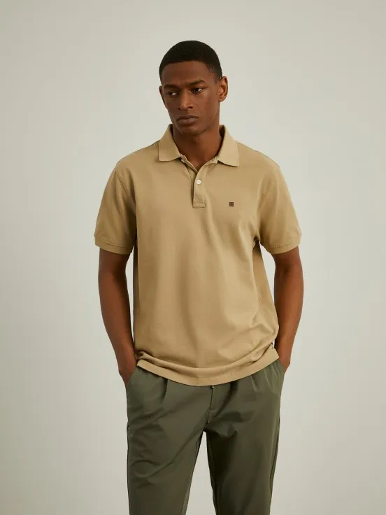 Basic regular fit polo shirt