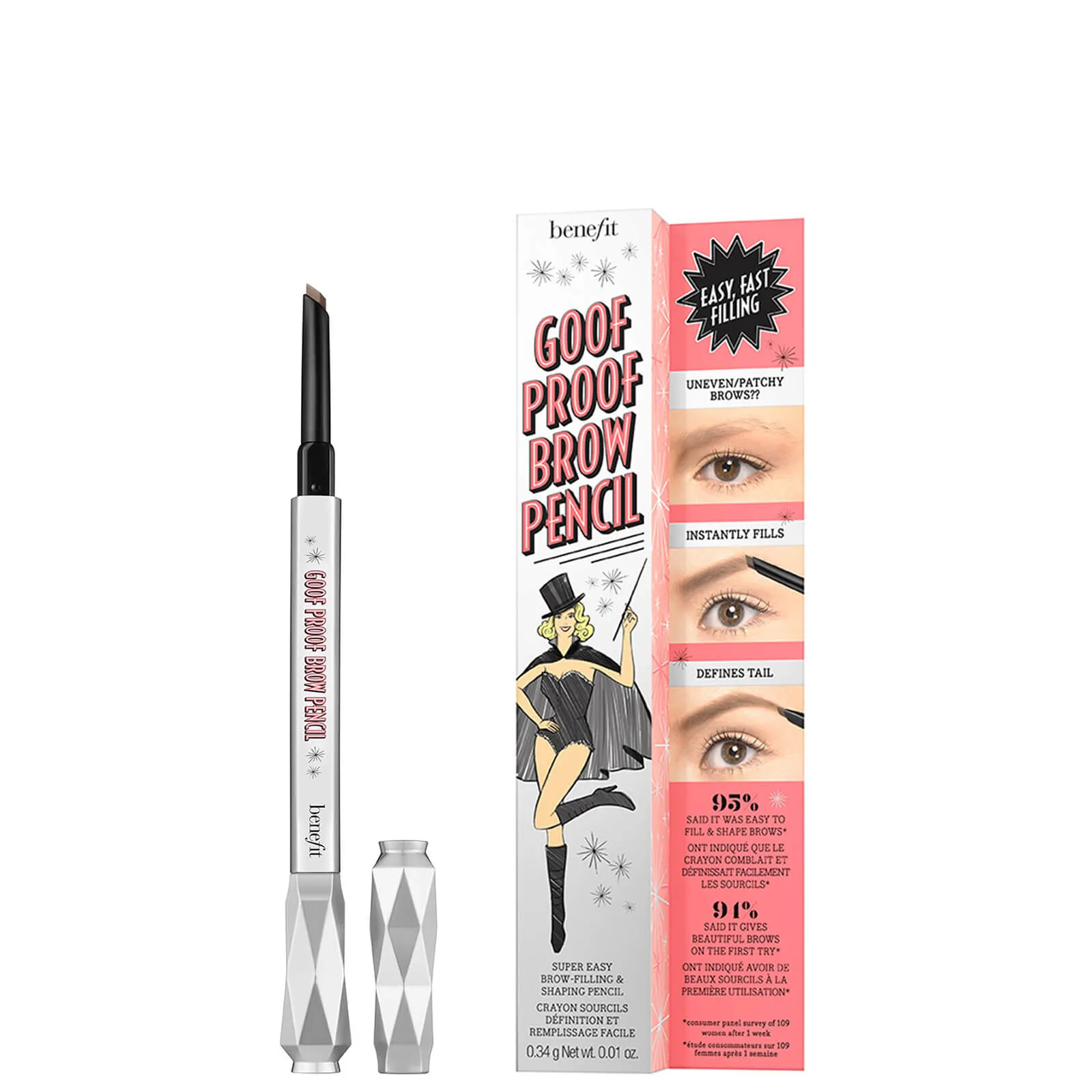 benefit Goof Proof Brow Pencil (Various Shades) - 05 Deep