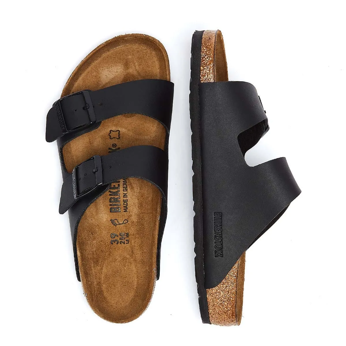 Birkenstock Arizona Birko-Flor Mens Black Regular Sandals