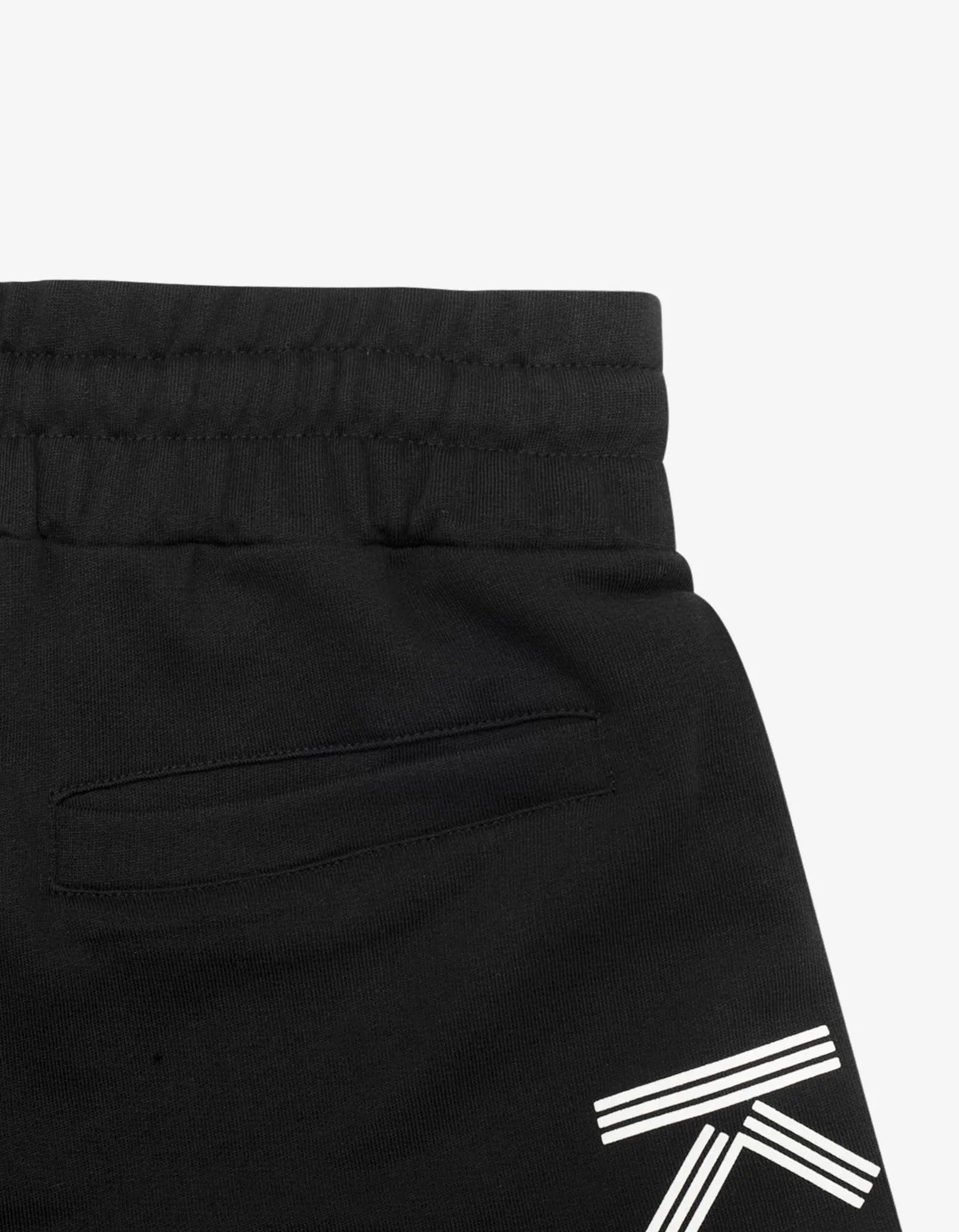 Black Logo Sport Shorts