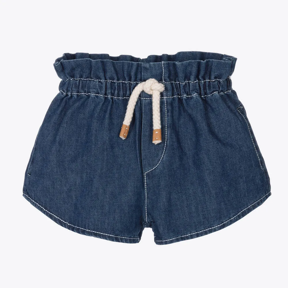 Boys Blue Chambray Shorts