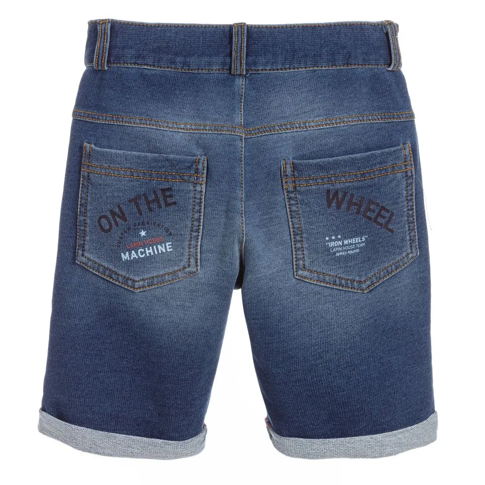 Boys Blue Jersey Shorts