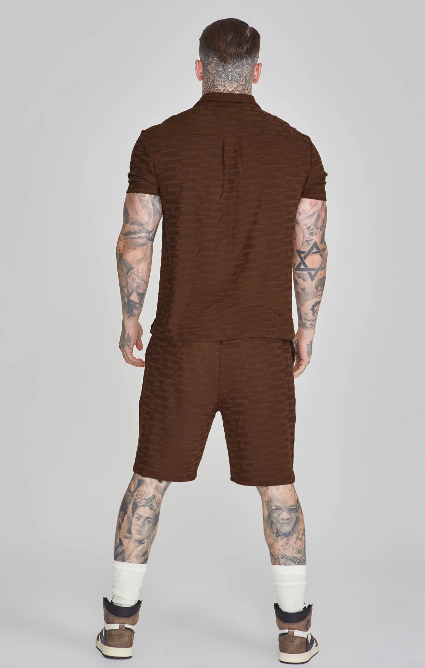 Brown Towelling Shorts