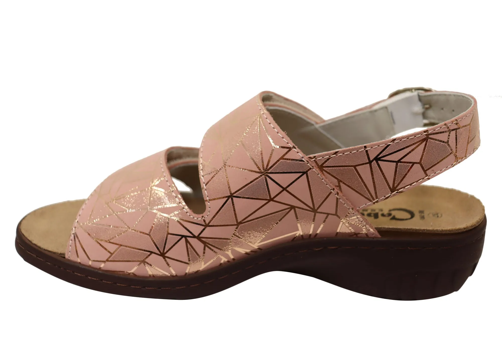 Cabello Comfort RE391 Womens European Comfortable Leather Sandals