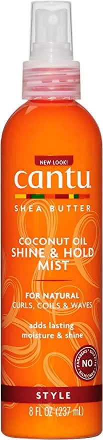 Cantu Shea Butter for Natural Hair Coconut Oil Shine & Hold Mist, 8oz (237ml)