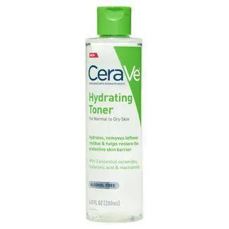 Cerave Hydrating Alcohol Free Facial Toner w  Hyaluronic Acid, 6.8oz