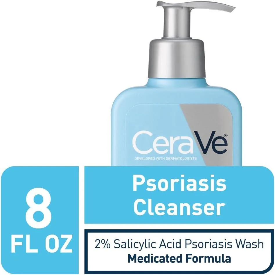 Cerave Psoriasis Cleanser With Salicylic Acid Psoriasis Wash 8oz