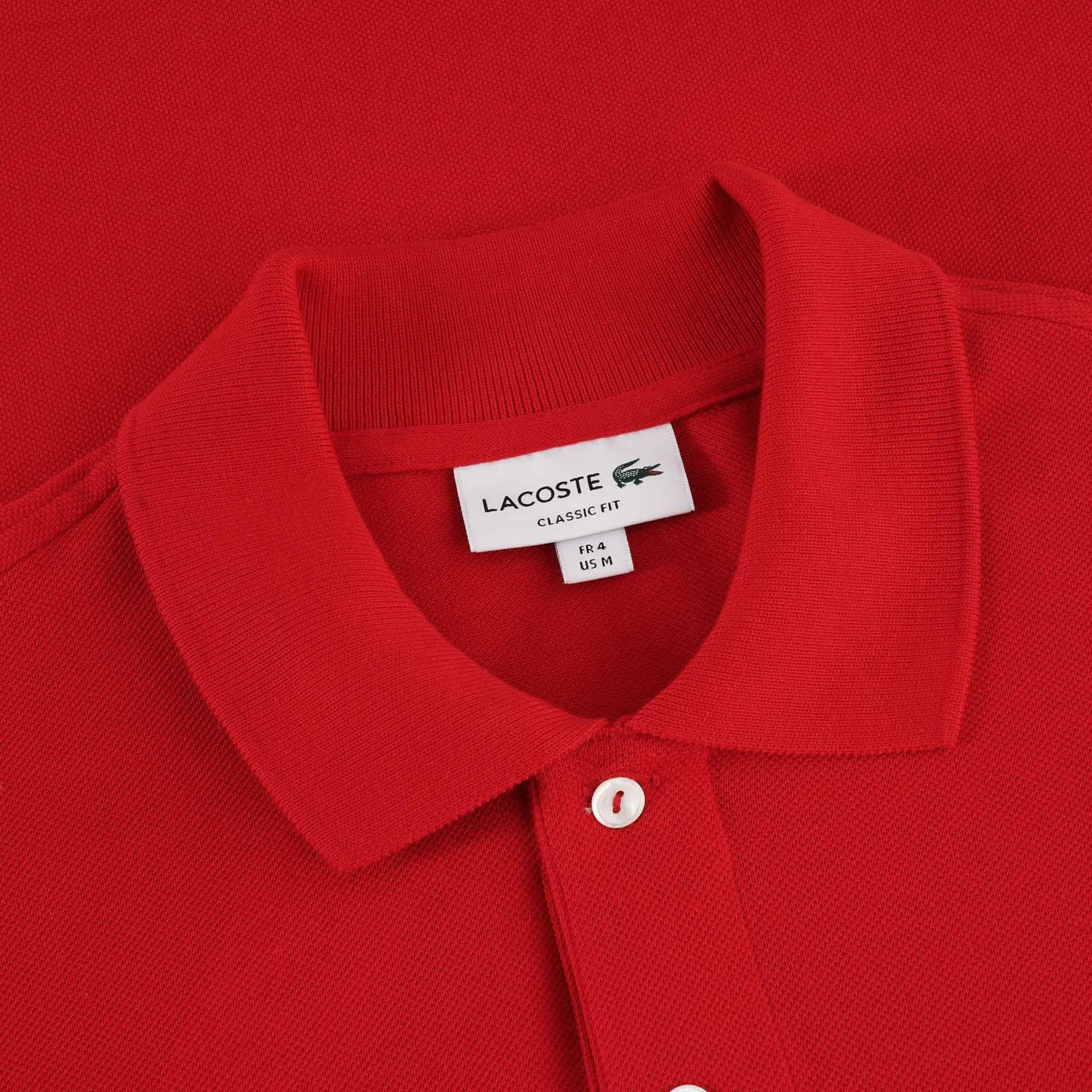 Classic Pique Polo Shirt - Red