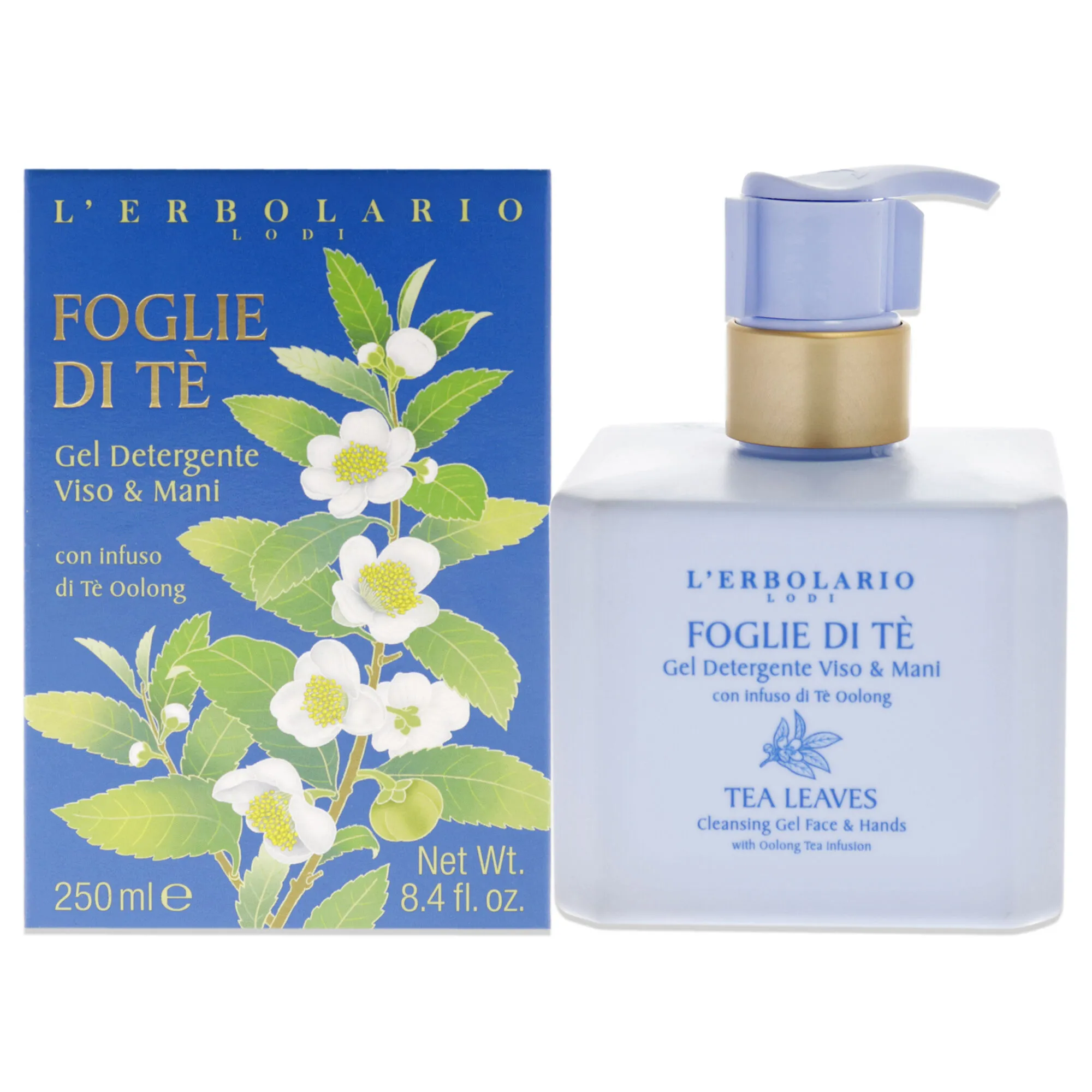 Cleansing Gel Face and Hand - Tea Leaves by LErbolario for Unisex - 8.5 oz Cleanser