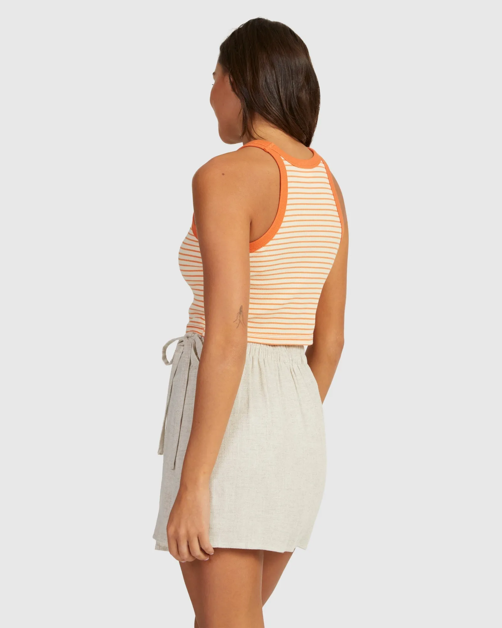 CROP STRIPE TANK