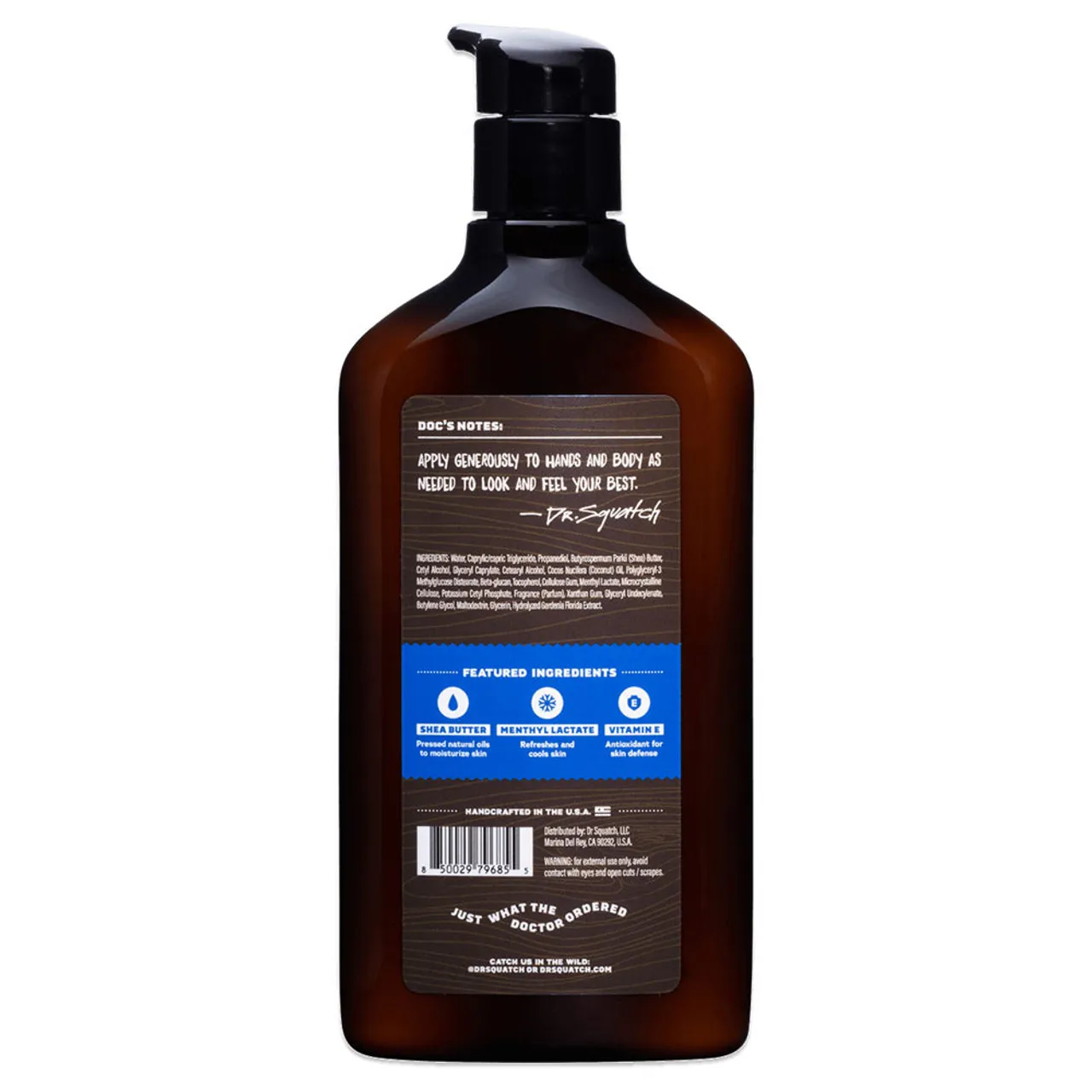 Dr. Squatch Fresh Falls Hand & Body Lotion