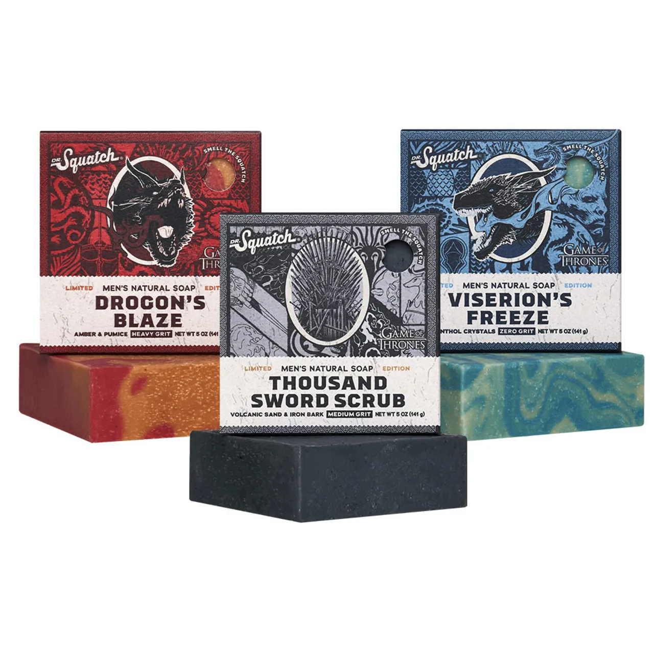 Dr. Squatch x Game Of Thrones Bar Soap Collection