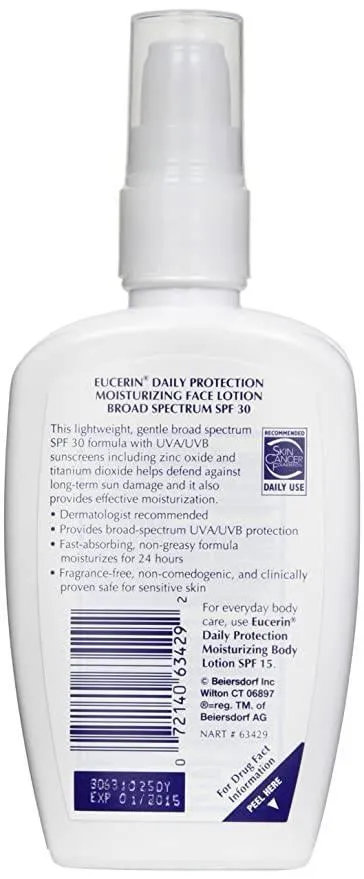 Eucerin Daily Protection Face Lotion 4oz