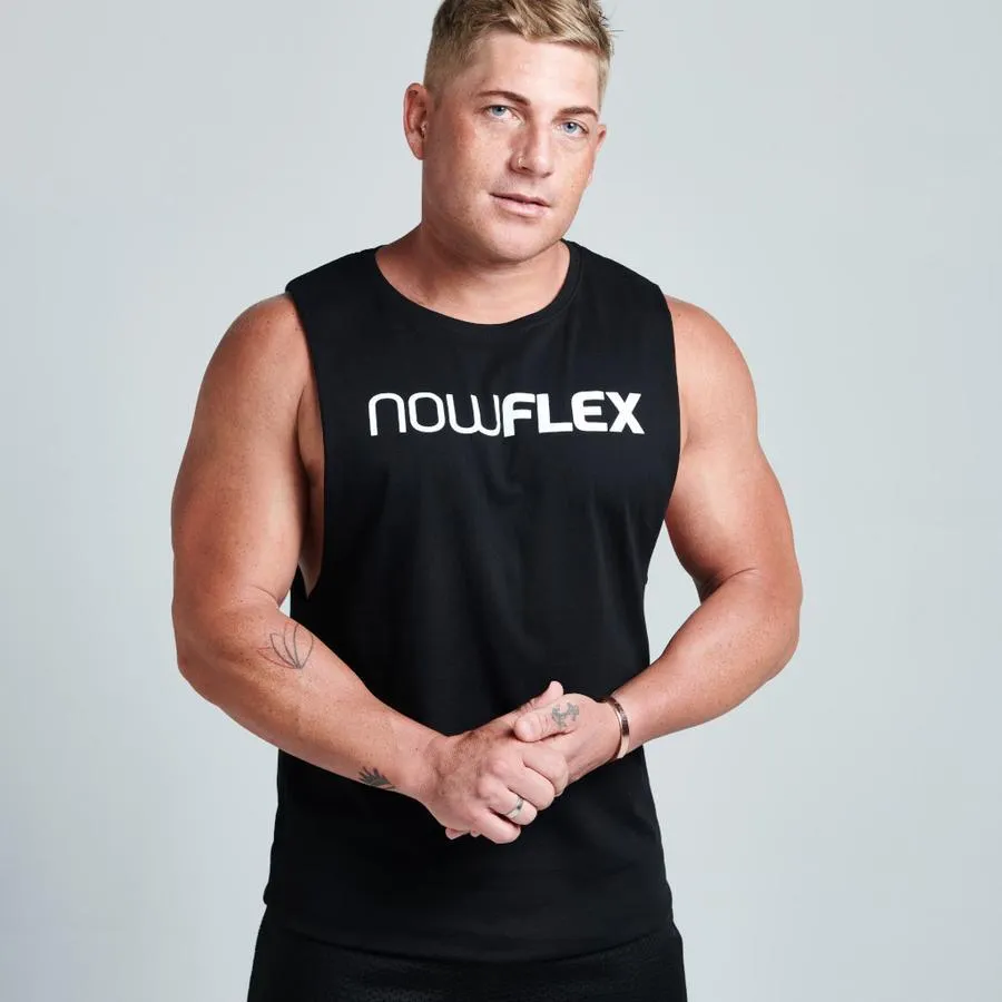 FLEX MUSCLE TANK - BLACK