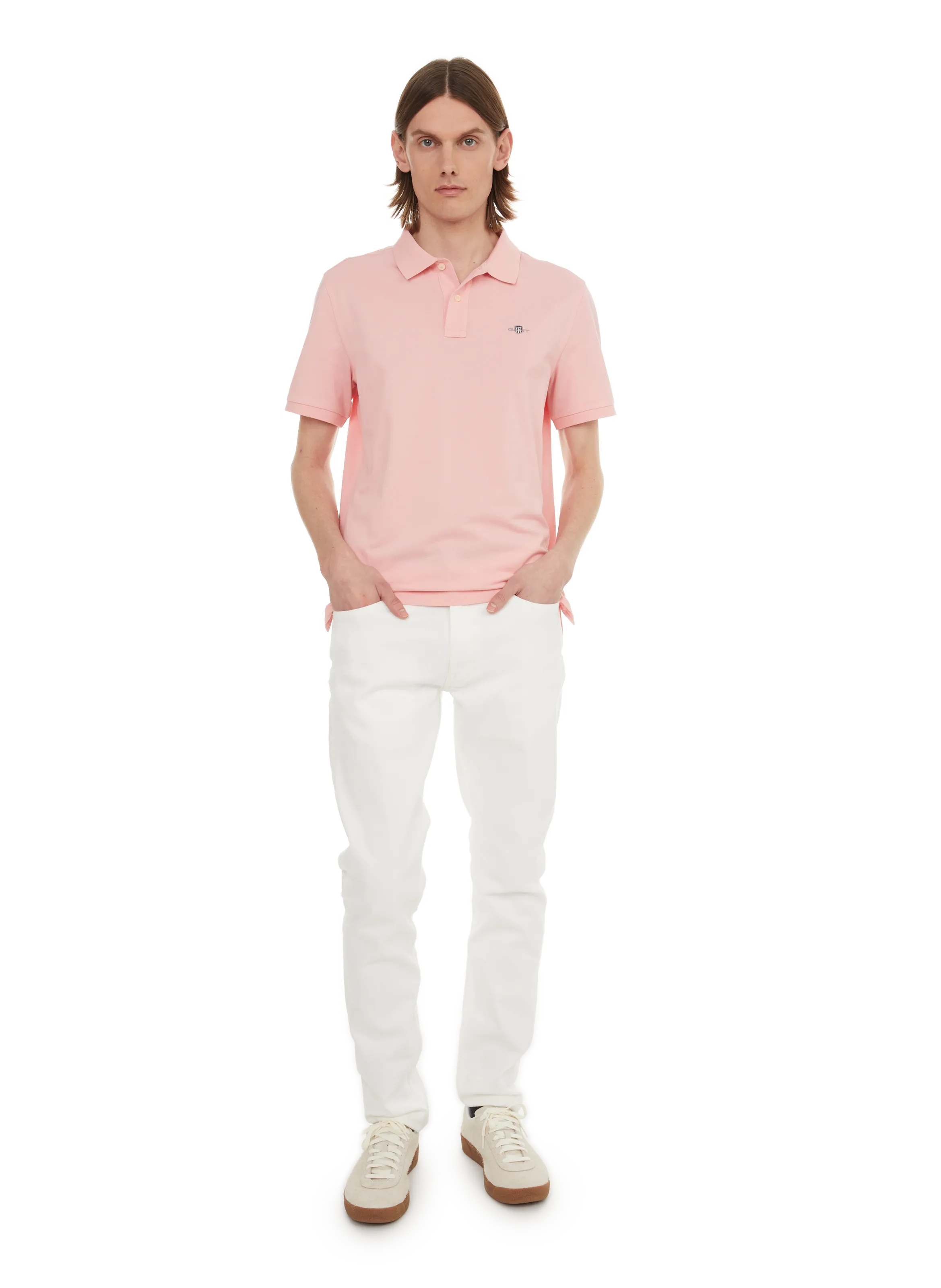 GANT  Cotton polo shirt  - Pink