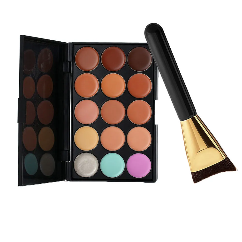 Goforward 15 Color Concealer Palette +Brush Makeup Brushs Makeup Contour Palette