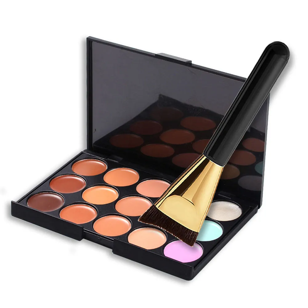 Goforward 15 Color Concealer Palette +Brush Makeup Brushs Makeup Contour Palette