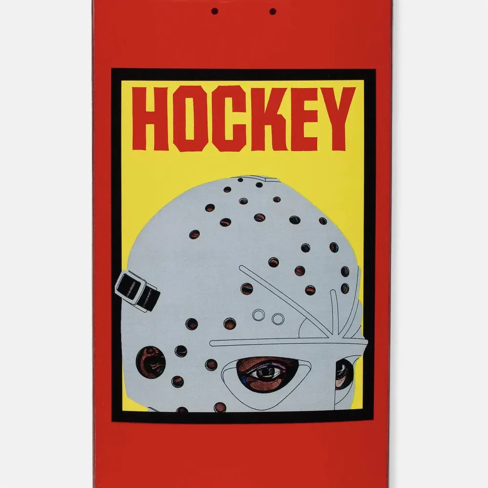 Hockey Skateboards - 8.5 Half Mask Skateboard Deck - Red