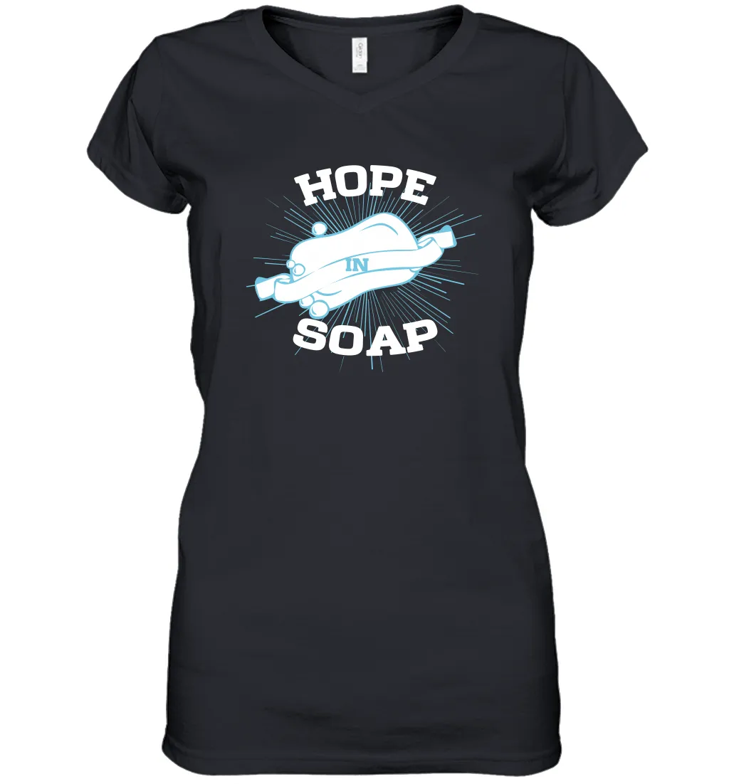 Hope In Soap Coronacation Women's V-Neck T-Shirt