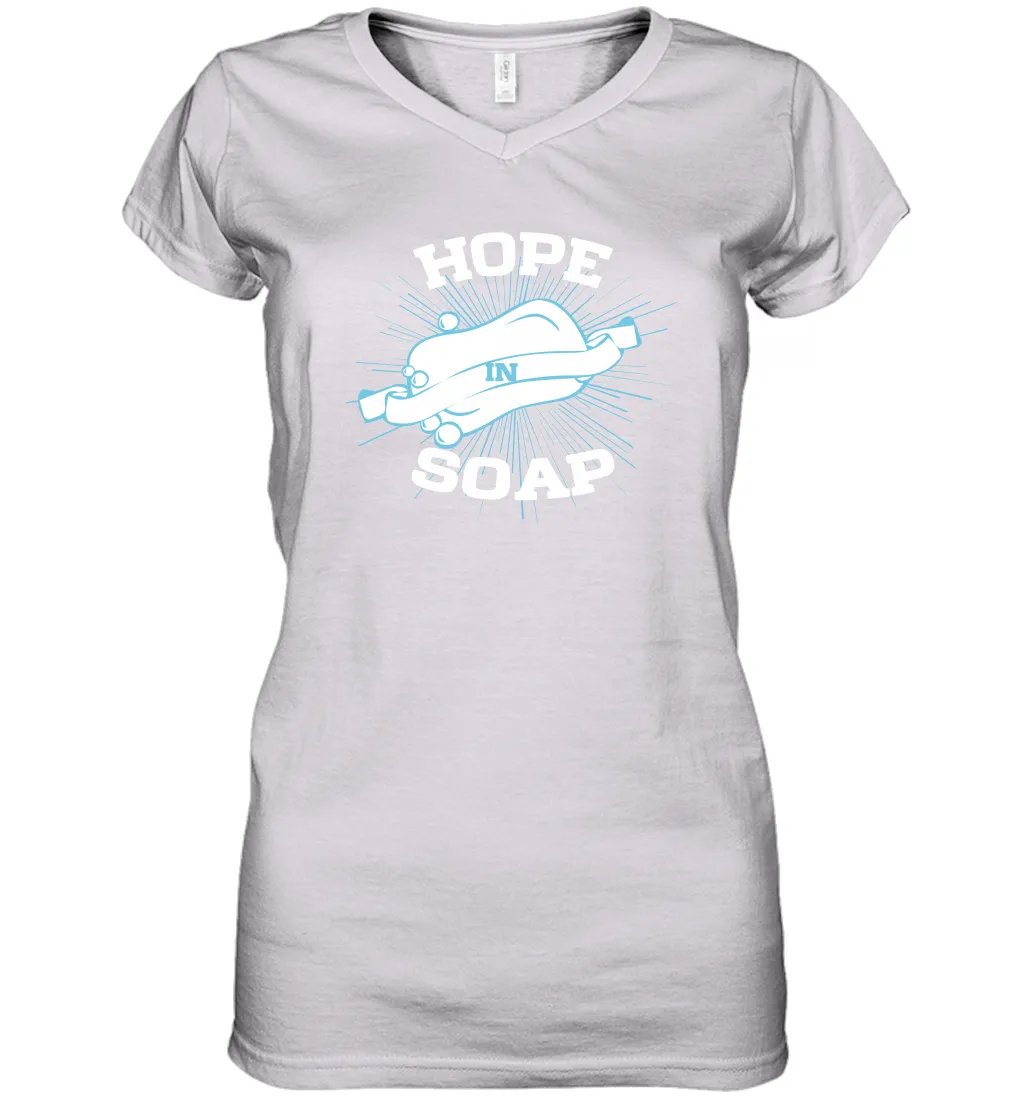 Hope In Soap Coronacation Women's V-Neck T-Shirt