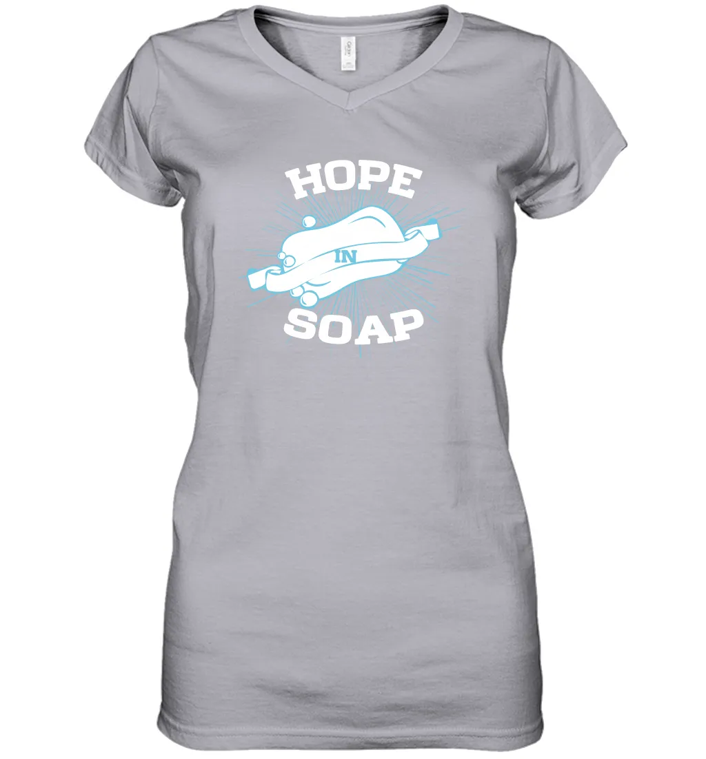 Hope In Soap Coronacation Women's V-Neck T-Shirt