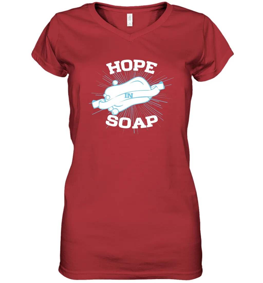 Hope In Soap Coronacation Women's V-Neck T-Shirt