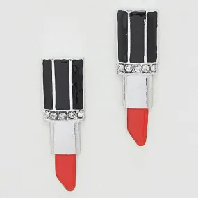 iLLASPARKZ Inverted Resin Lipstick Earrings