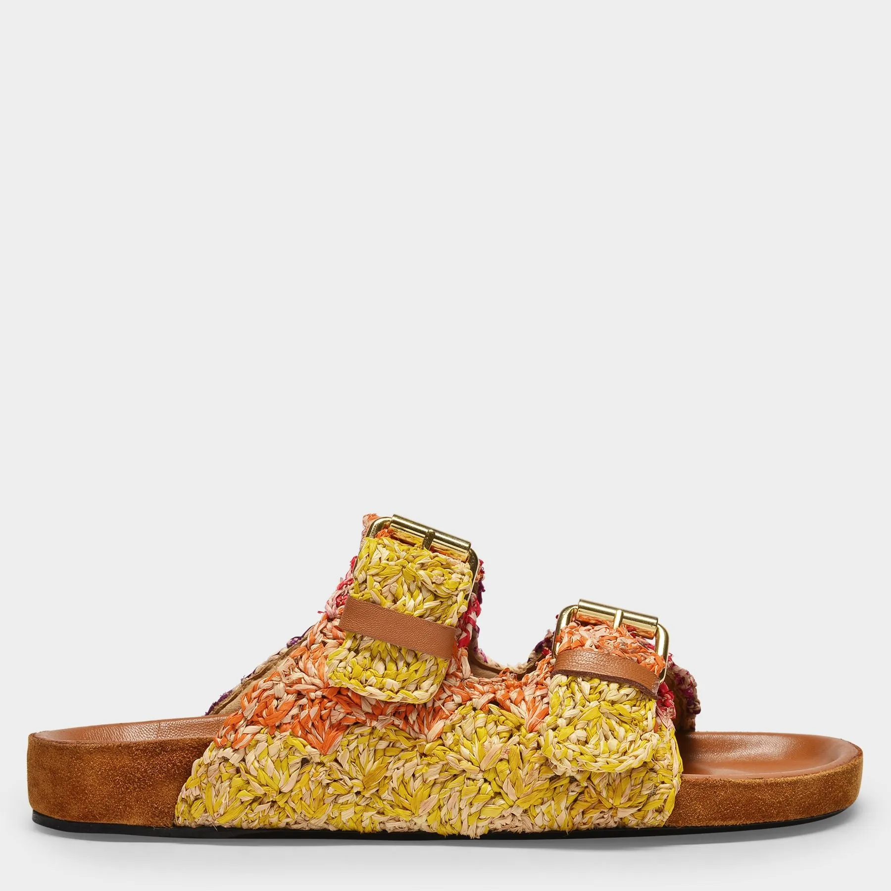 Isabel Marant  Lennyo Sandals in Multi Raffia