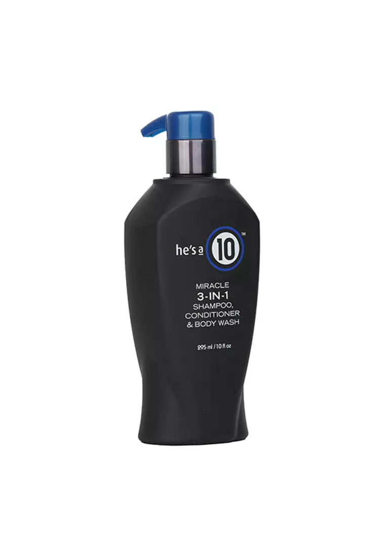 It's A 10 IT'S A 10 - He's A 10 Miracle 3-In-1 Shampoo, Conditioner & Body Wash 295ml/10oz