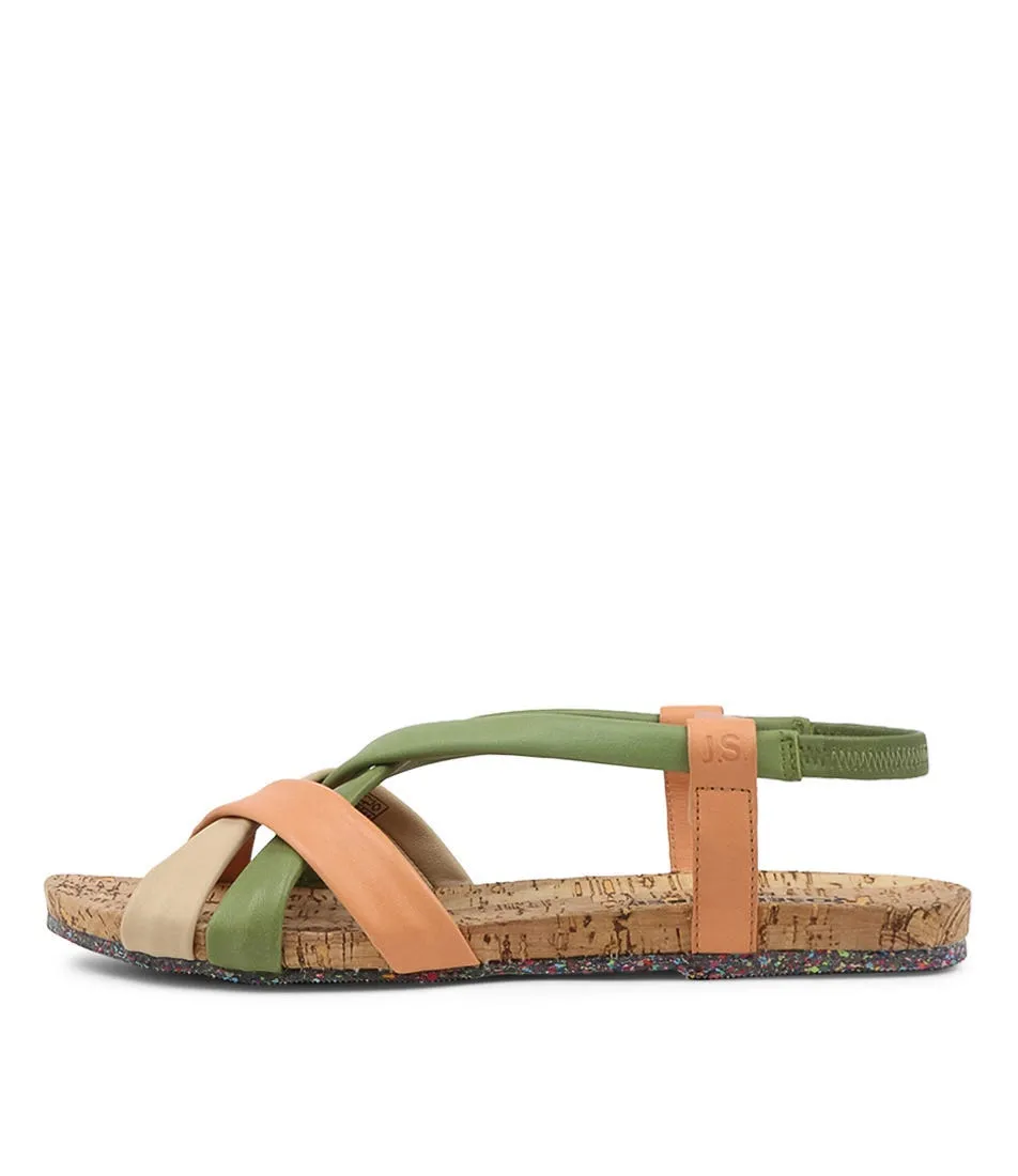 JOSEF SEIBEL Henriette 01 Oliv Multi Leather Sandals