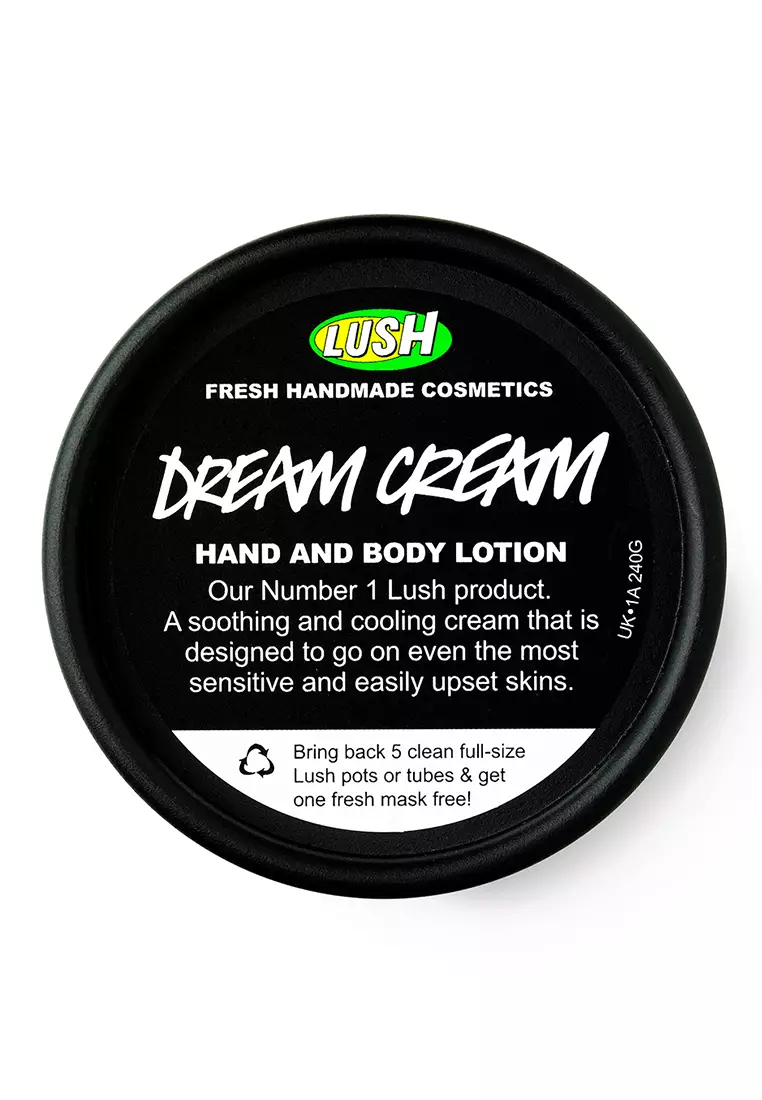 Lush Fresh Handmade Cosmetics Dream Cream Self Preserving Body Lotion 45g