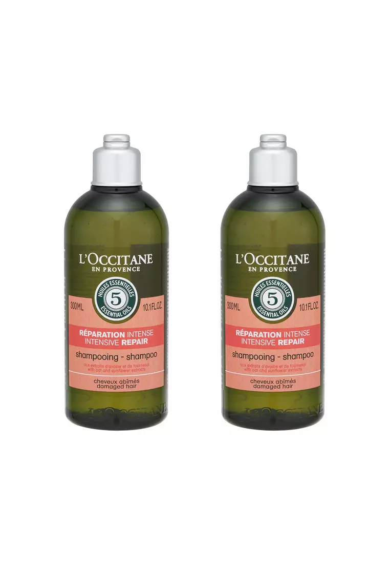 L'Occitane 2X L'Occitane Aromachologie Intensive Repair Shampoo 300ml Personal Care Haircare