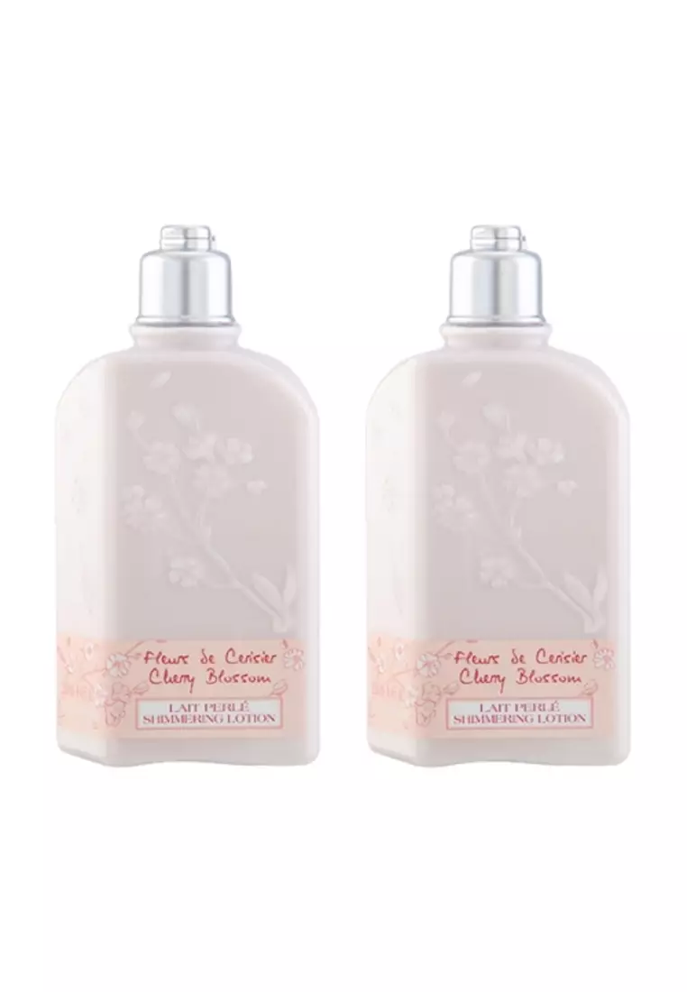 L'Occitane 2X L'Occitane Cherry Blossom Shimmering Lotion 8.4oz, 250ml