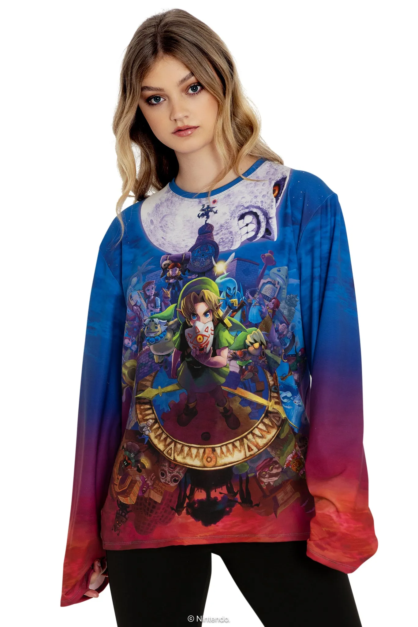 Majora's Mask Cover Long Sleeve Oversized BFT