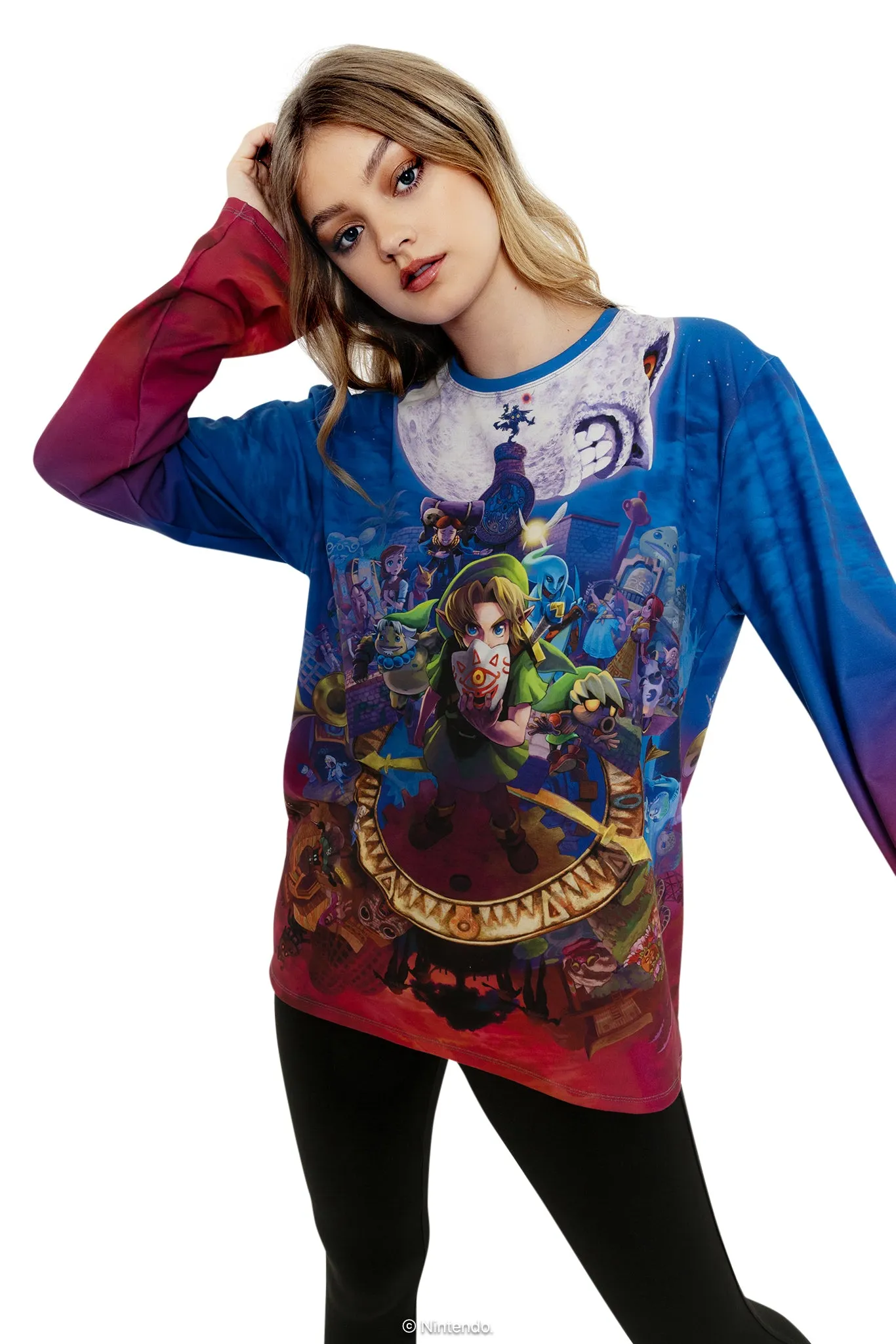 Majora's Mask Cover Long Sleeve Oversized BFT