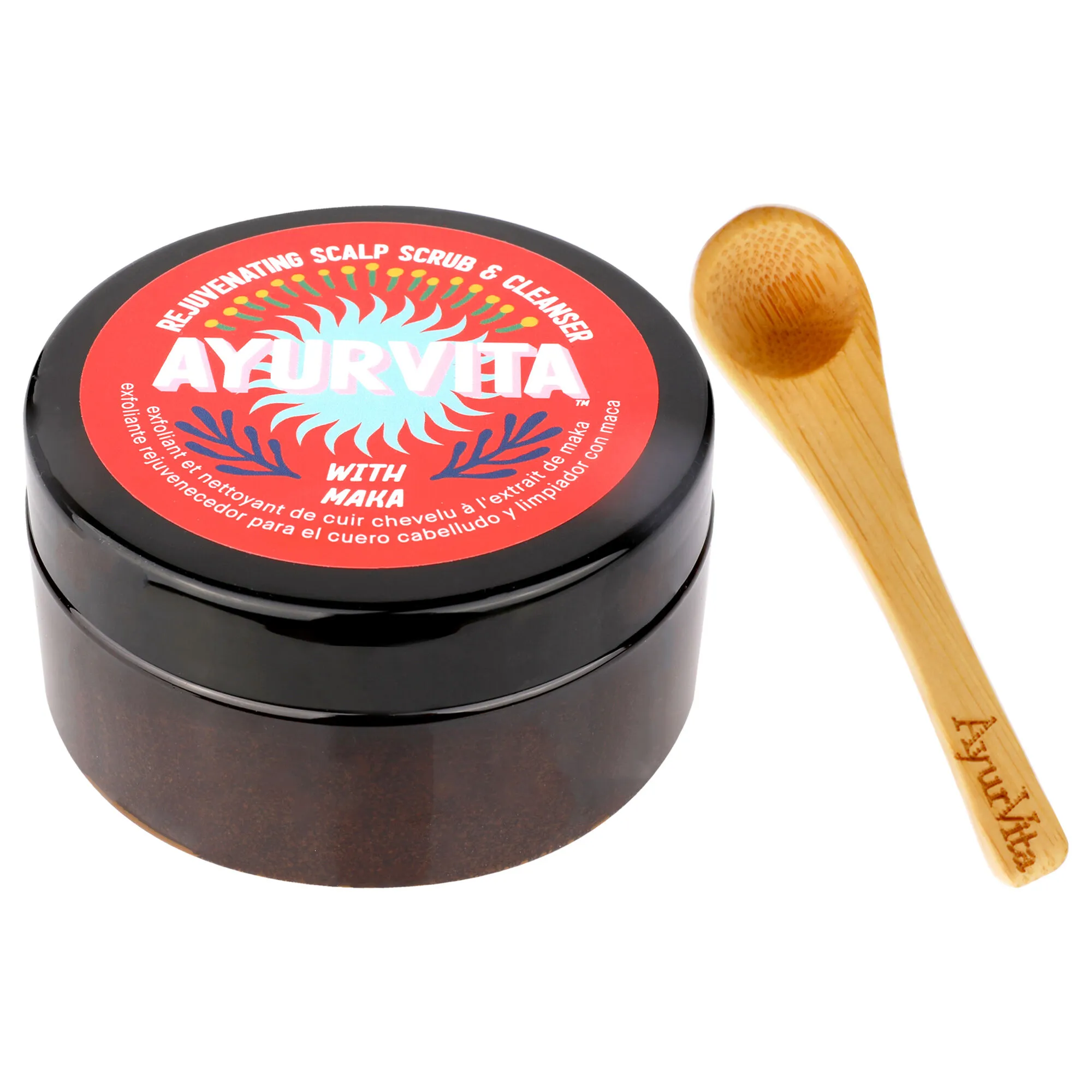 Maka Rejuvenating Scalp Scrub and Cleanser by AyurVita for Unisex 6.7 oz Cleanser