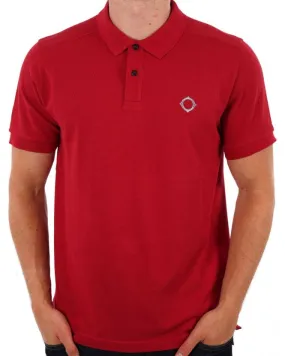 MA.STRUM Pique Polo Deep Red