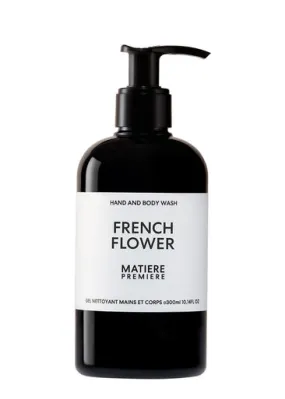 Matiere Premiere French Flower Hand and Body Wash 300ml, Hand and Body Wash, Leave Your Skin Clean, Soft and Scented, White and 