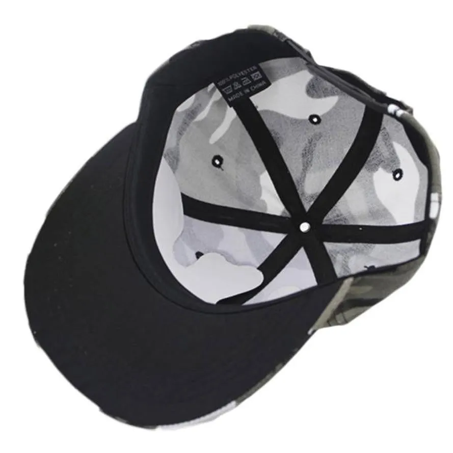 Men Baseball Cap WomenArmyGreen Camouflage Printed Hip Hop Dance Hat Sunscreen Cap #2415 SM6