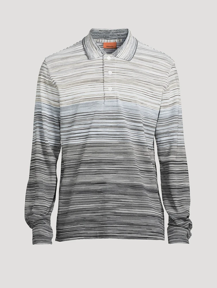 MISSONI Long-Sleeve Polo Shirt